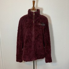 Pendleton Women  s Burgundy Faux Fur Jacket with Plaid Accents Small