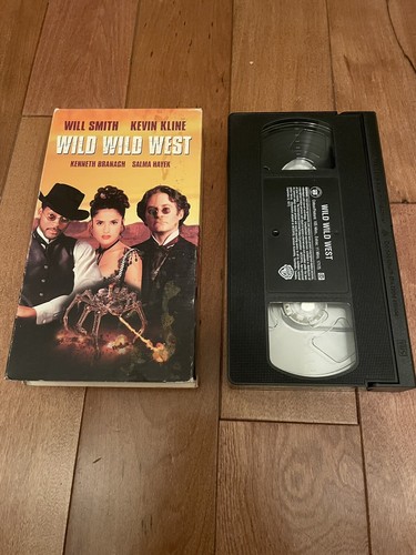 Wild Wild West 1999 VHS Tape Will Smith Kevin Kline Salma Hayek - Picture 4 of 5