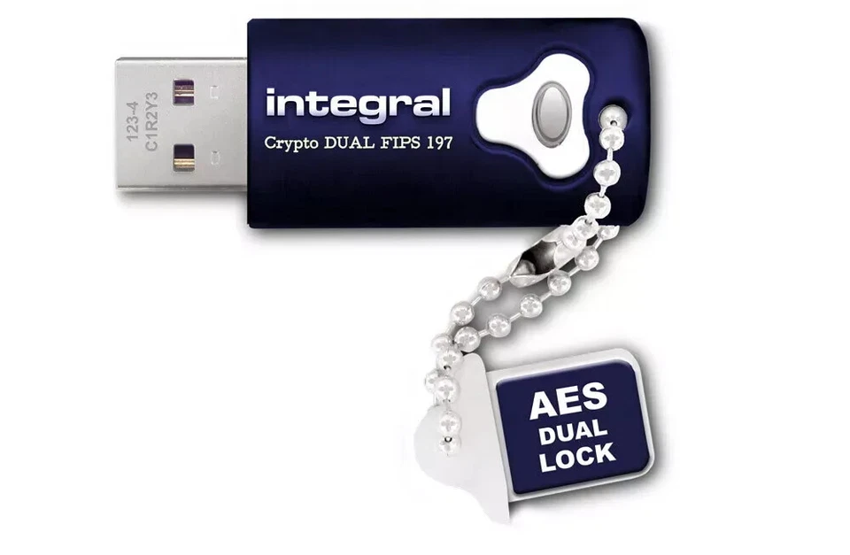 Integral 8GB Crypto Dual FIPS 197 Encrypted USB 3.0 Flash Drive Digital Money 4K - Image 3 of 3
