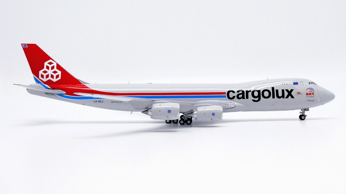 カーゴルクス 747-8F LX-VCJ 1/400 Cargolux Boeing 747-8F LX-VCJ City Of Zhengzhou JC Wings