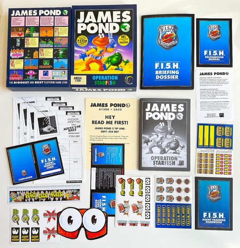 AMIGA ♦ James Pond 3 : Operation Starfish ♦boxed Commodore Game ▒ First Edition