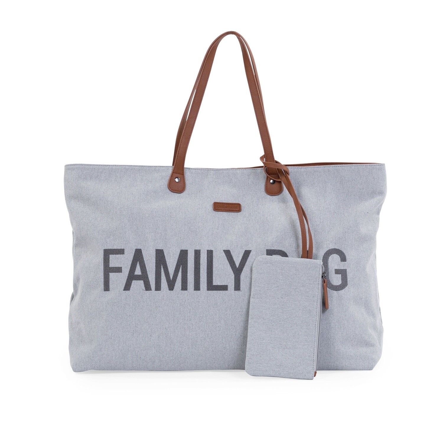 Family Bag Borsa Weekend In Tela Grigio Chiaro CHILDHOME - X50095 GIODICART