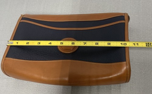 Vintage Dooney & Bourke AWL Classic Crossbody Bag Navy Pebble Leather NO STRAP - Picture 15 of 17