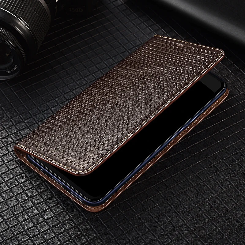 Funda de Cuero Genuino Abatible para Xiaomi 14 Ultra 13 Ranuras para Tarjetas Portatarjetas Cartera Cubierta Foto 3 de 4