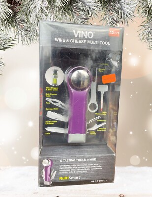 Protocol Vino Purple Wine & Cheese 12-in-1 Multi Tool New In Original Packaging