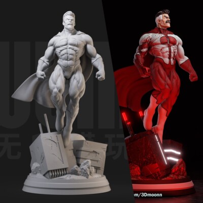 1/24 Resin Super Hero Man Warrior Fantasy Unassembled Unpainted 600-fy