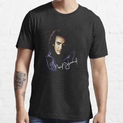 Neil Diamond Face Signature Music Vintage 90s T-Shirt S - 5XL Multicolor