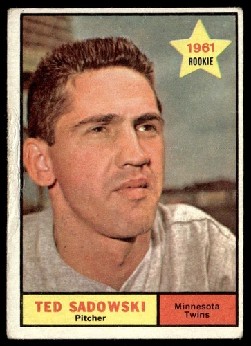 1961 Topps Ted Sadowski RC Minnesota Twins #254