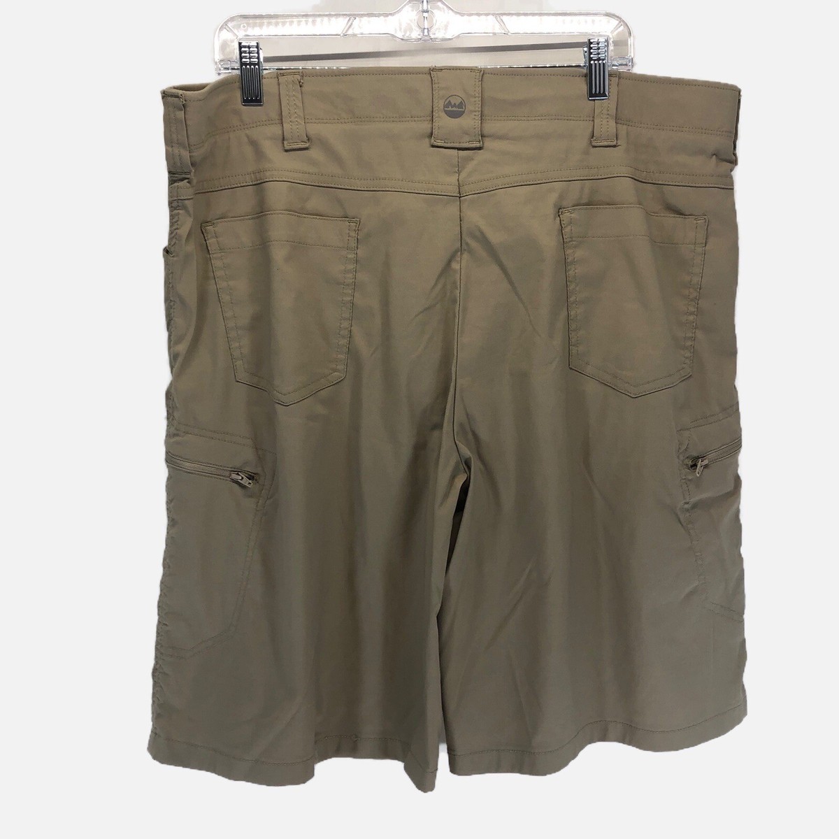 Wrangler Shorts Men 40 Tan Outdoor Performance Stretch Cargo