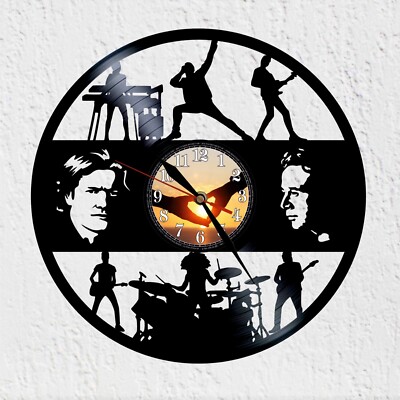 Schallplattenuhr Band New Wave Synthpop Simple Minds Wanddeko