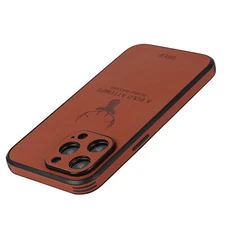 For iPhone 15 Pro Max 14 13 12 XR 8 Slim Case Leather Silicone Matte Back Cover