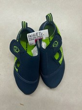 Wave Zone Boys Girl Surfer Swim Water Shoes Kids Size 9 Navy Blue Lime NWT