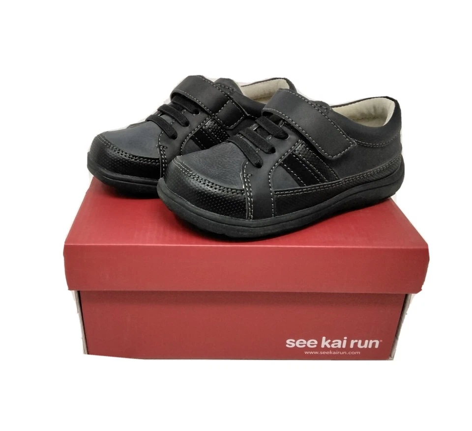 Tênis See Kai Run Rendall II Big Boy tamanho 9.5 casual preto novo com etiquetas - Imagem 3 de 3