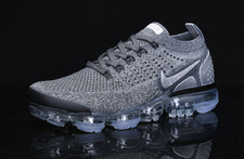 DS Nike Air VaporMax Flyknit 2 Men's silver gray air cushion shoes brand new
