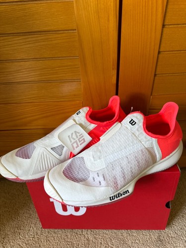 Scarpe da ginnastica Wilson Kaos Mirage bianco/rosa, taglia UK 5, EU 38, NUOVE CON ETICHETTE - Foto 2 di 9