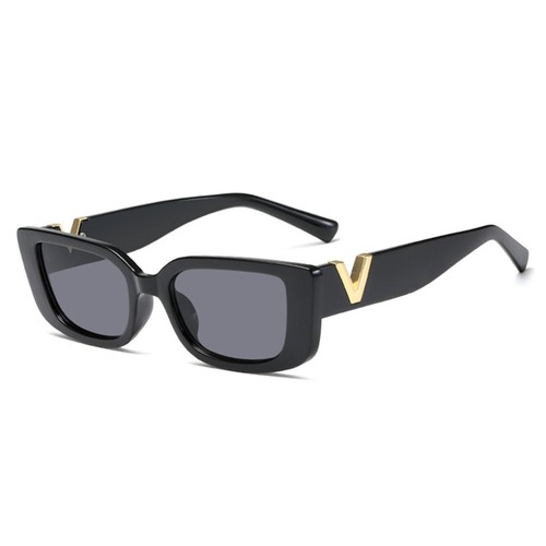 Designer Sonnenbrille Stylisch Cat Eye Brille V Cool Schwarz Gold 5215 - Bild 3 von 12
