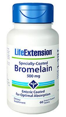 TAKE OFF $6! THREE PACK SALE Life Extension Specially Coated Bromelain 60 tabs