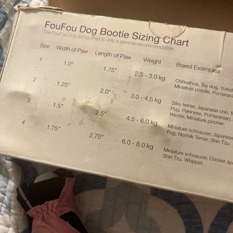 Dog Puppy Booties Pink Size 4 Furry - Image 3 of 4