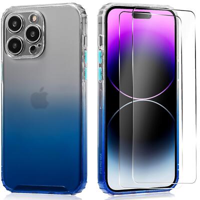 Set Schutz Hülle für iPhone Kameraschutz TPU Dünn Farbverlauf Slim 360 Lotus HD
