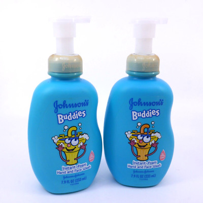 2x JOHNSON'S Buddies Instant foam hand and face wash Discontinued Y2K kids