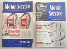 Motor Service Automotive Service Shop Authority Magazines, November 1957 & 1959