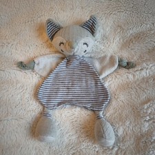Doudou Plat Renard Foxy Fox Gris TIAMO Neuf Emballé 