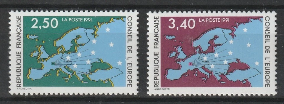 Timbres de France neufs Service N° 106 à 107 - Photo 1/1