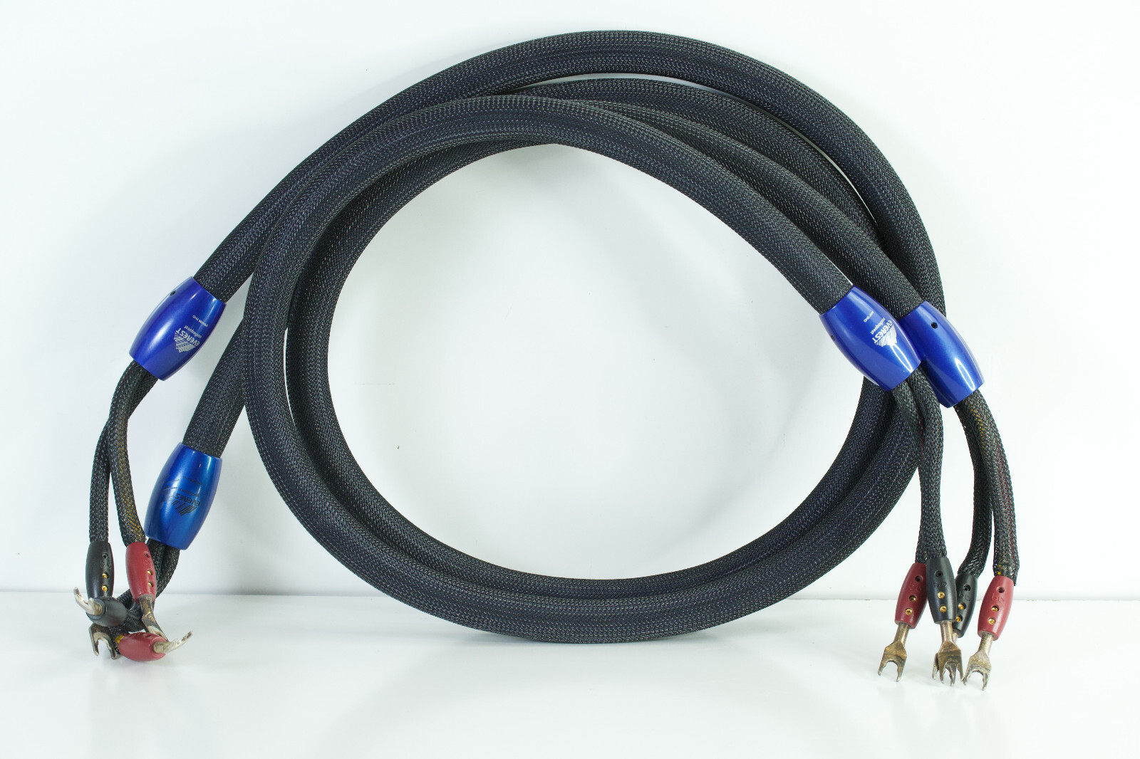 6' Pair, AudioQuest Everest Speaker Cables/ Spade Ends eBay