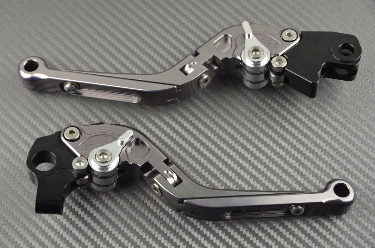 Adjustable Folding Flip Up Lever clutch CNC black For BREMBO PR16