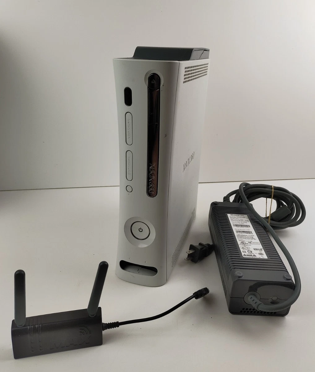 Official Microsoft Xbox 360 60GB Console W/ Power Cable & Wifi.