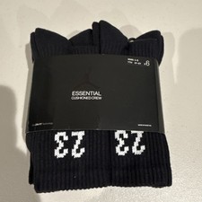 NWT 6 PAIRS JORDAN 23 ENGINEERED ESSENTIAL CUSHIONED CREW SOCKS Womens 4-6