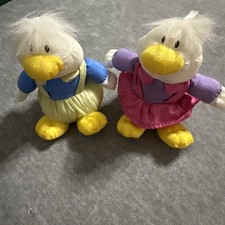 VTG Gibson Easter Parachute Plush Darcie Duck  Dudley Duck 1994 Ornaments Decor