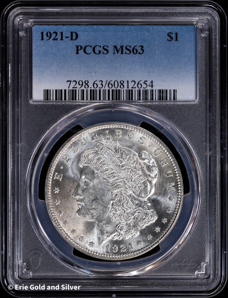 MS 63 Graded 1921 Year Morgan US Dollars (1878-1921) for sale | eBay