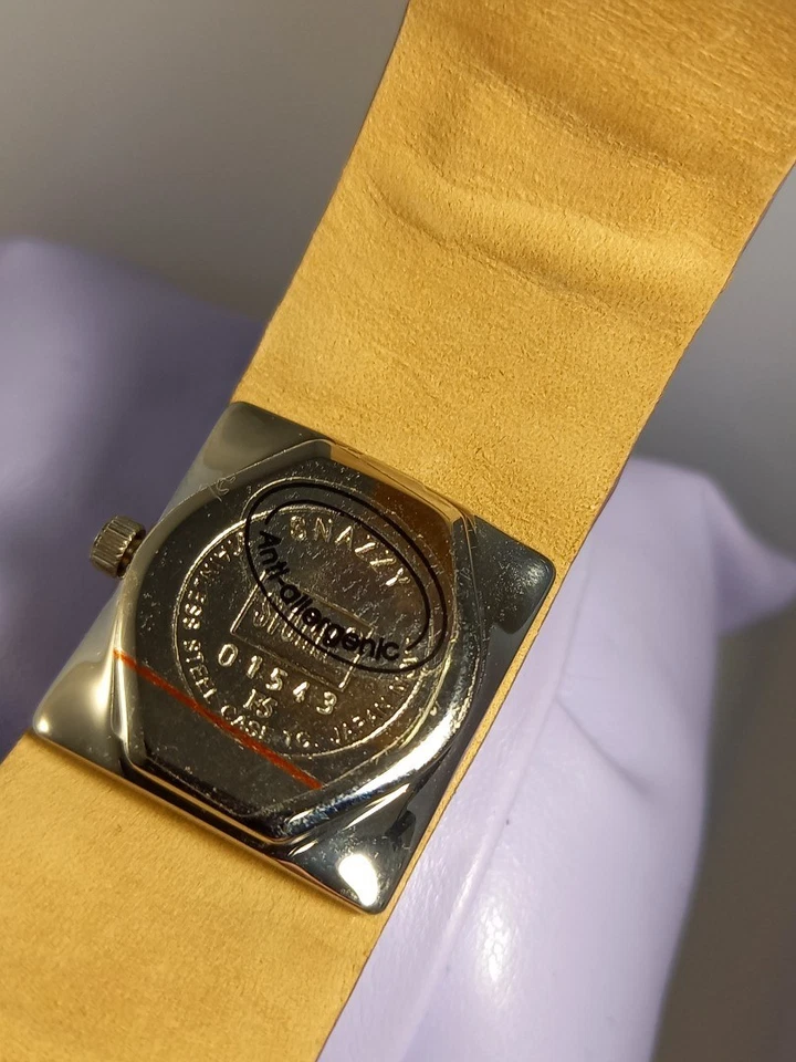 Reloj Pulsera Storm Snazzy Cuero Púrpura Metálico en Caja - Necesita Reemplazo de Batería Foto 4 de 4