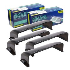 4 Pack Unbreakable Air Vent Deflector 8"-12" Adjustable Magnetic Black