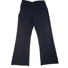 H M Pintuck Seam Flared Elastic Waist Leggings Black Women's Size Small