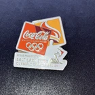 Coca cola Salt lake City Olympic pin 2002 Lot Rare Vtg