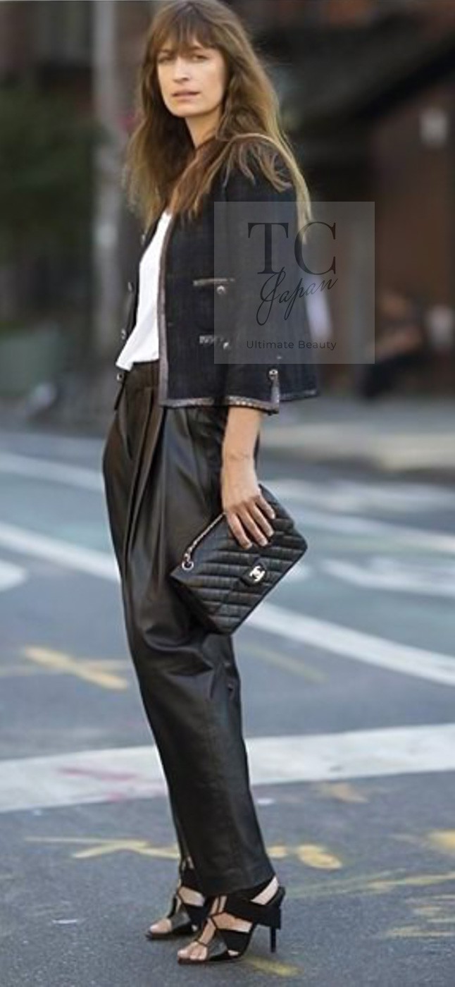 CHANEL 13PF Gray Black Brown Wool Python Trim Jac… - image 24