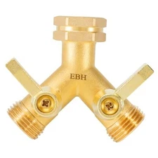  Garden Hose Splitter, 2 Way Heavy Duty Hose Y-Type 2-Way Hose Splitter