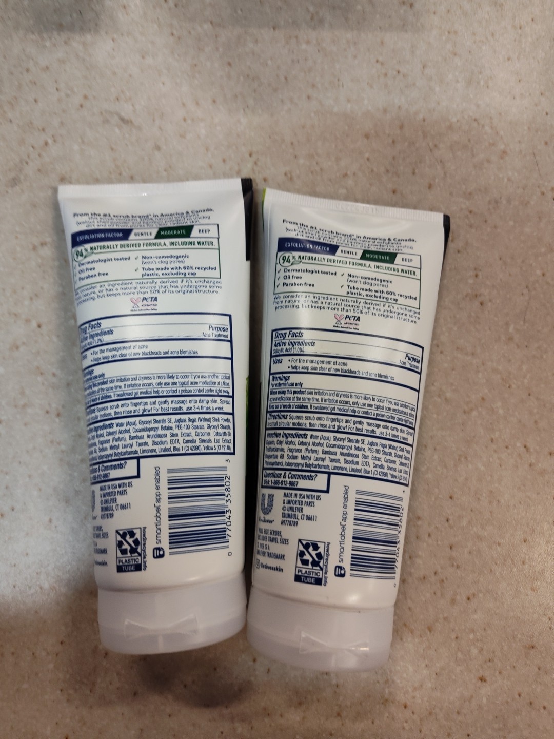 2 PACK!!! St. Ives Face Scrub - Green Tea and Bamboo - 6oz EXP:04/2026