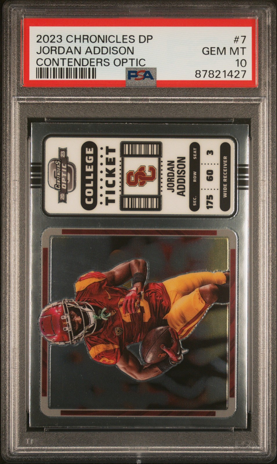 Jordan Addison Panini Chronicles Draft Picks Contenders Optic #7 Base