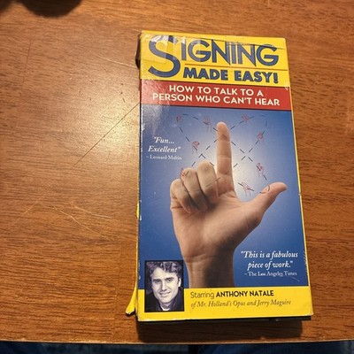 Signing Made Easy with Anthony Natale (DVD) Over 300 Signs    pre owned 