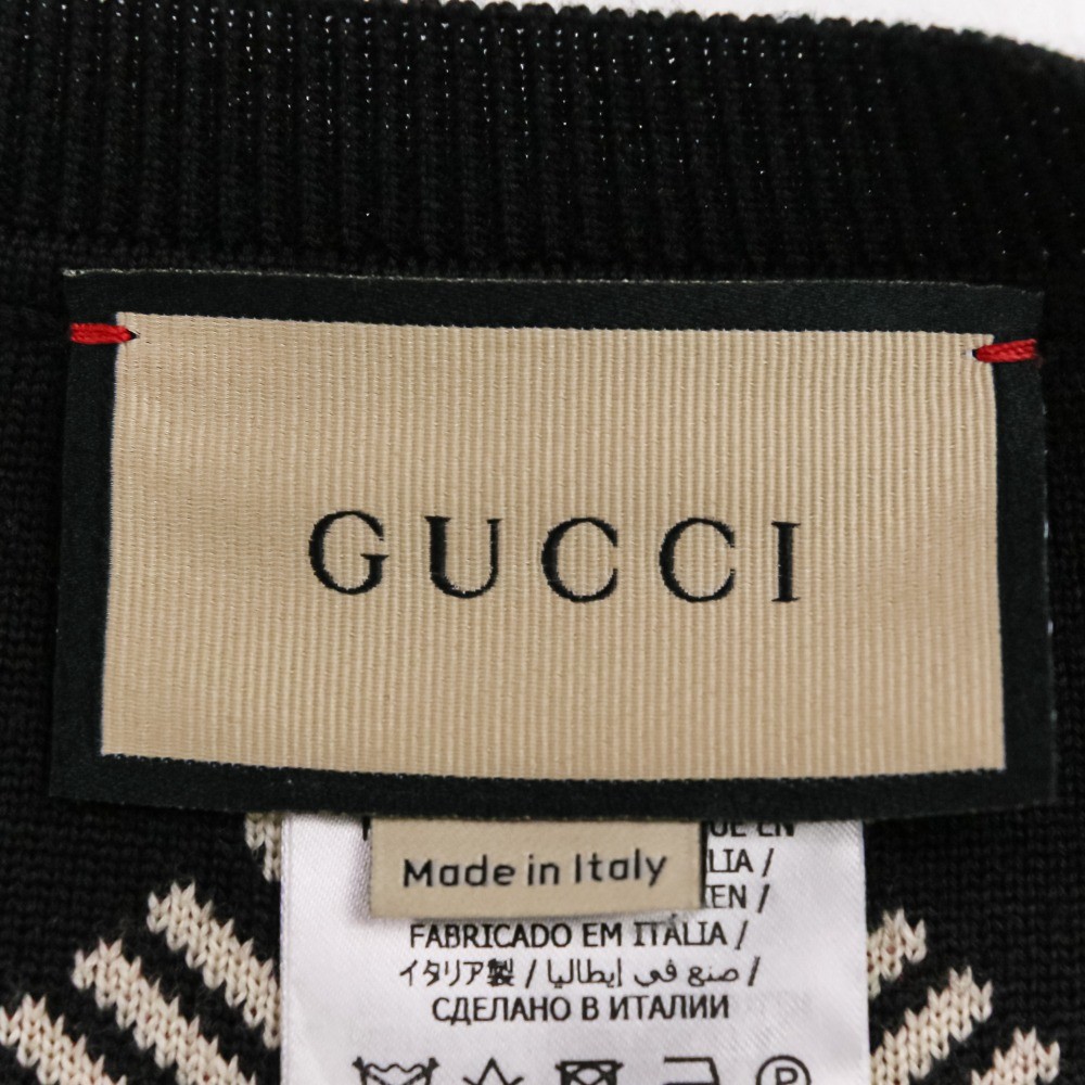 GUCCI Interlocking GGPattern Reversible Knit Swea… - image 15