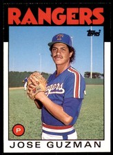 1986 Topps Traded Jose Guzman . Texas Rangers #43T