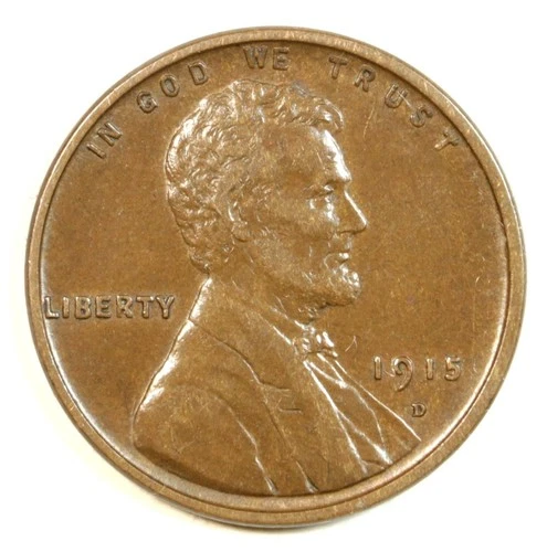 1915 D 1C BN Lincoln Cent- Choice AU- SMH 1627