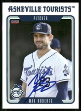 2023 Asheville Tourists MAX ROBERTS Signed Card autograph auto ASTROS WHITE SOX