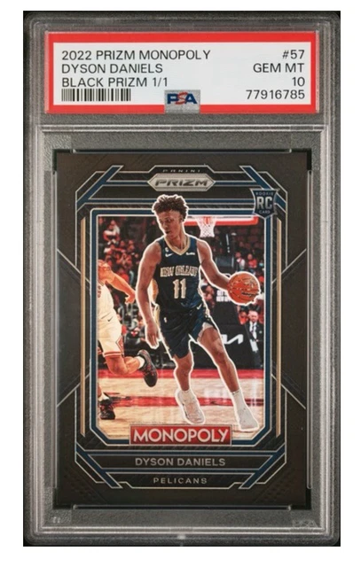 2022-23 Panini Prizm Monopoly - Dyson Daniels #57 (RC) 1/1 Rookie MIP PSA 10