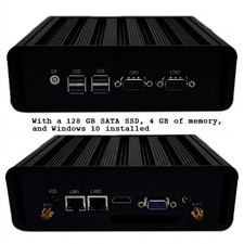 Cryo-PC Fanless Industrial Mini PC, 2x LAN, 2x DB9, Core i7 4500, up and running