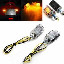 LED Black Micro Mini Tiny Small Indicators Turn Signals Motorcycle MotorBike B