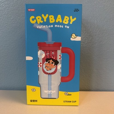 Pop Mart Cry Baby Vacation Mode On *Summer Vibes Lot* Straw Cup/Plush pendant